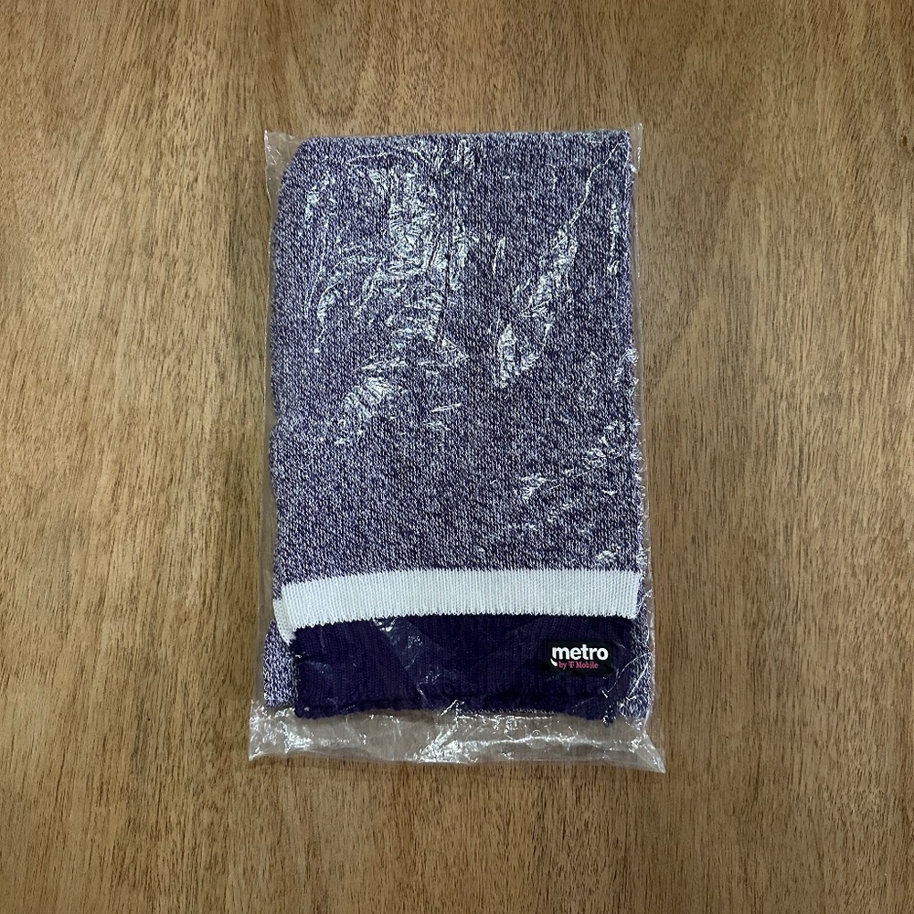 New! 2026 Metro by T-Mobile Tuesdays Scarf Purple, Pink and White